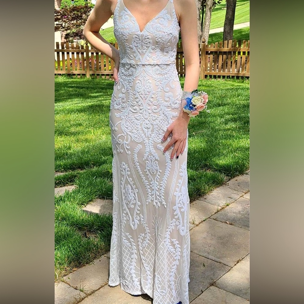 Wedding boho sequence dress size small or size 5/6 PROM - Picture 1 of 17